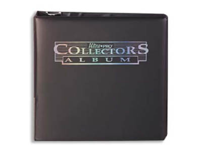 3-Ring Collectors Card Album - black